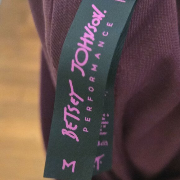 Betsey Johnson Crushed Velvet Sweatpants Cabernet Hooray Size M - Picture 6 of 7